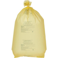 Пакеты для медицинских отходов ГК Респект класс Б 110 л желтый 70x110 см 18 мкм (100 штук в упаковке)
