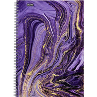 Бизнес-тетрадь Attache Selection Fluid A4 96 листов фиолетовая в клетку на спирали (203х290 мм)