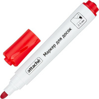 Набор маркеров для белых досок Attache мокрого стирания 4 цвета (толщина линии 2-5 мм) круглый наконечник
