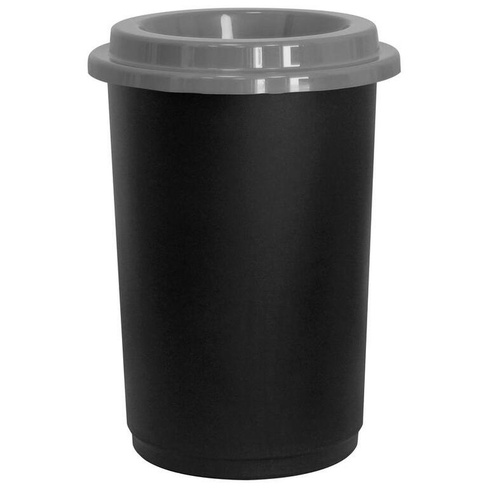 Урна для мусора Idea Эко 50 л пластик черная/серая (42x59 см)