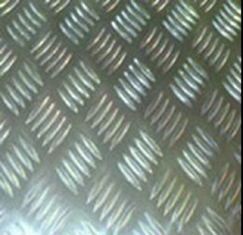 Лист алюминиевый рифлёный Квинтет 1,5 х 600 х 1200мм