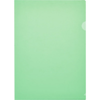 Папка-уголок Attache Economy A4 пластиковая 100 мкм зеленая (10 штук в упаковке)