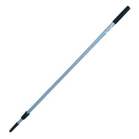 Ручка для стекломойки ЛАЙМА "Проф" алюминиевая, телескопическая, 2 штанги, 240 см (стекломойка 601521, 601522,