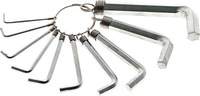 Набор ключей шестигранных Sturm 1045-21-S10-N155 имбусовые, hex, никелированные, на кольце STURM