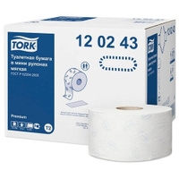 Туалетная бумага TORK Premium 120243 1214 лист., белый, без запаха