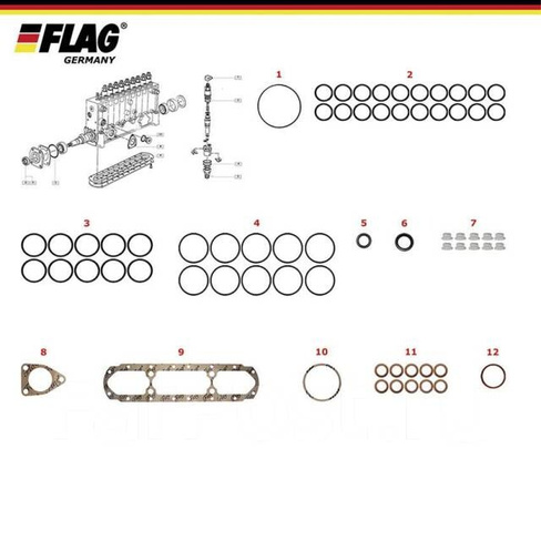 Рем.комплект ТНВД FLAG 800882