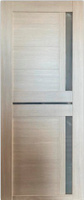 Межкомнатная дверь ПВХ М-110 лиственнца кремовая матовое стекло