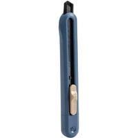 Нож канцелярский Deli ENS063-BL Nusign 9мм, сталь, синий 24 шт./кор.