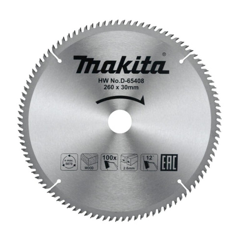 Пильный диск для дерева Makita D-65408