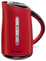 Чайник электрический Hyundai HYK-P3024 1.7л. 2200Вт красный/черный (корпус: пластик)