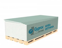 Гипсокартон (ГСП) Gyproc Аква Оптима 2500х1200х12,5 мм