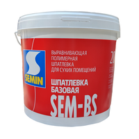 Шпатлевка SEMIN SEM-BS базовая выравнивающая для сухих помещений, 20 кг