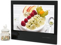 Встраиваемый Smart телевизор для кухни AVS240KS (черная рамка) AVEL