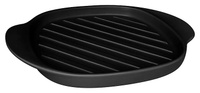 Сковорода-гриль керамическая 22,5х22,5см h2,5см серия LINEA, черный Oxford B50E-4503