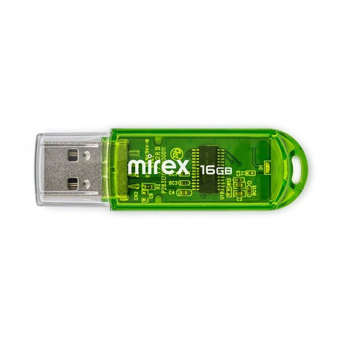 USB 2.0 Flash накопитель 16GB Mirex Elf, зелёный