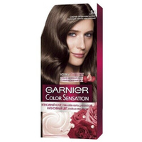 GARNIER Color Sensation стойкая крем-краска для волос, 5.0 Сияющий светло-каштановый, 110 мл