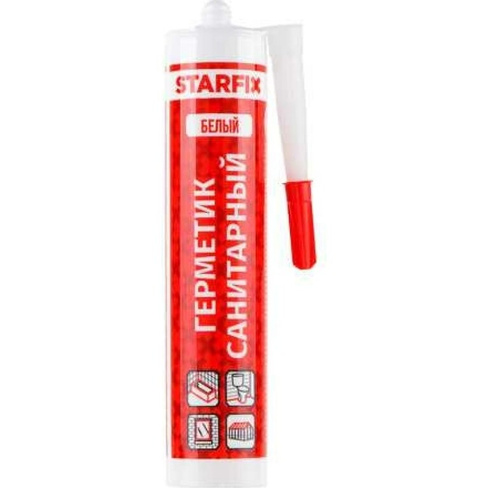 Санитарный силиконовый герметик STARFIX Sanitary Silicone