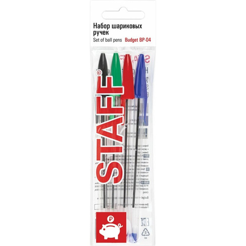 Шариковые ручки Staff Basic Budget Bp-04