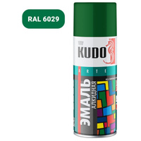 Эмаль аэрозольная KUDO 10081 универсальная 520мл зеленая, арт.KU-10081