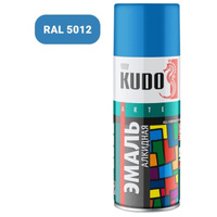 Эмаль аэрозольная KUDO 1010 универсальная 520мл голубая, арт.KU-1010