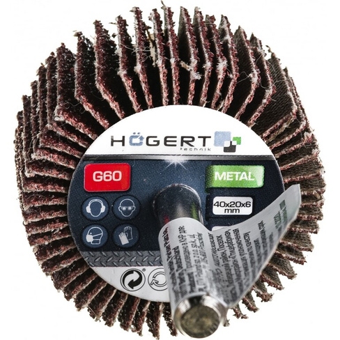 Лепестковый радиальный шлифовальный круг HOEGERT TECHNIK HT8D002