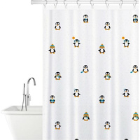 Штора для ванной Tatkraft Funny Penguins Textile