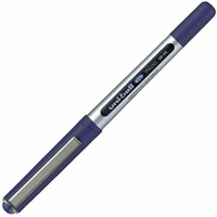 Ручка-роллер Uni-Ball Eye СИНЯЯ корпус серебро узел 05 мм линия 03 мм UB-150 BLUE UNI