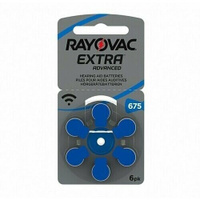 Батарейки для слуховых аппаратов Rayovac Extra 675 (60 шт) RAYOVAC