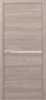 Межкомнатная дверь Status с алюминиевой кромкой "Модель "E" Дуб карамельный - 70х200