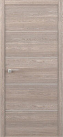 Межкомнатная дверь Status с алюминиевой кромкой "Модель "M" Дуб карамельный - 60х200