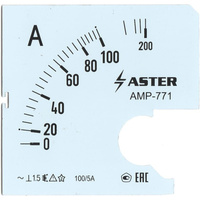 Шкала к амперметру AMP-771 ASTER SC771-100