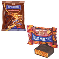 Конфеты шоколадные БАБАЕВСКИЙ Наслаждение мягкая карамель с орехами 250 г пакет ББ10589