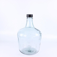 Стеклянная бутыль Казацкий, 15 л, гладкая, светлое стекло