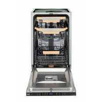 Посудомоечная машина встраиваемая VARD VDI413L 45 см, автооткрывание дверцы, LED-подсветка камеры, инверторный мотор, 3