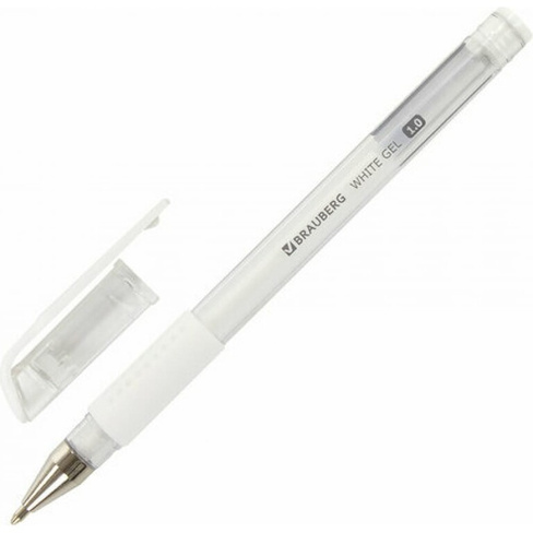 Гелевая ручка BRAUBERG White