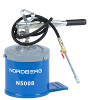 Nordberg Нагнетатель смазки (солидолонагнетатель) Nordberg N5008, ручной, 8 литров