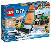 Конструктор LEGO City (ЛЕГО Сити) 60149 Внедорожник с прицепом для катамарана, 198 дет.