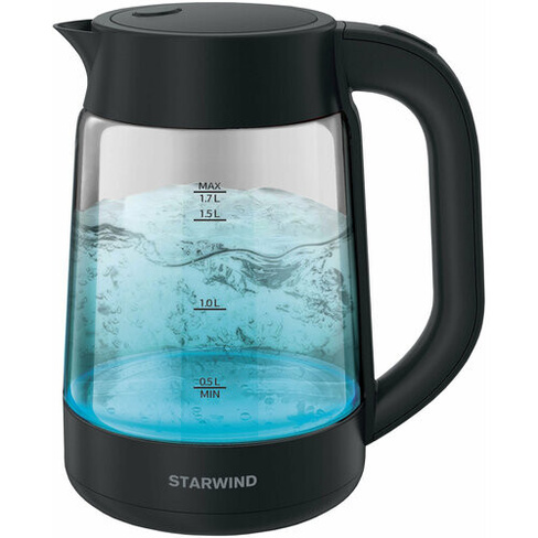 Чайник STARWIND SKG4030 черный/стекло