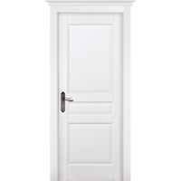 Дверь межкомнатная массив ольхи Валенсия, эмаль белая